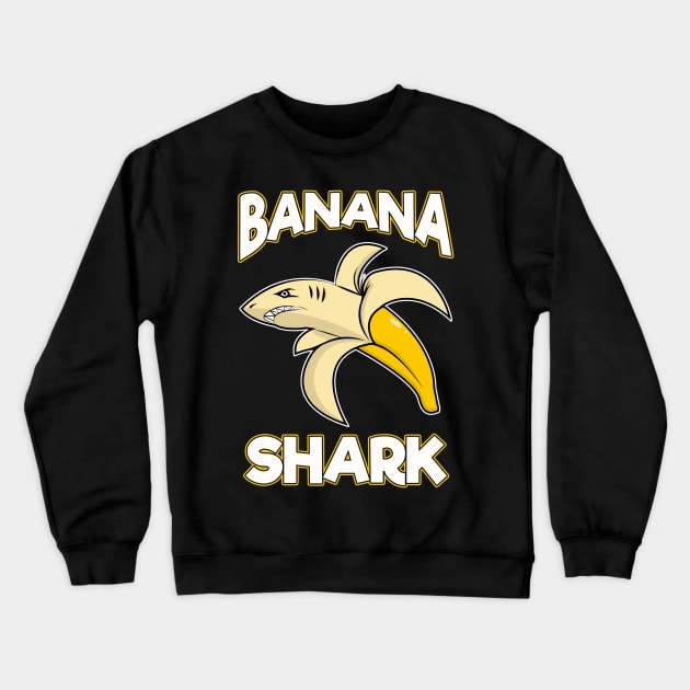 Banana Shark Adorable Half-Banana Half-Shark Crewneck Sweatshirt by theperfectpresents